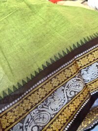 Cotton Paavadai Sattai- Green & Black
