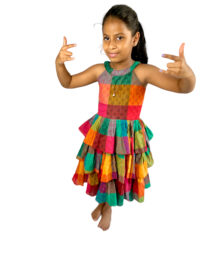 Lovely Multi-coloured Cotton Frock